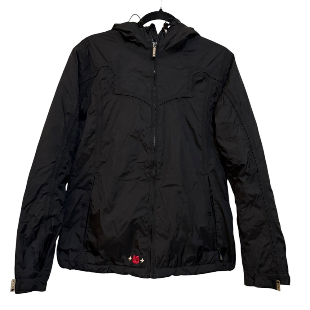Burton Ronin Snowboard Jacket Womens M Black Vintage Insulated DRYRIDE Ski Coat